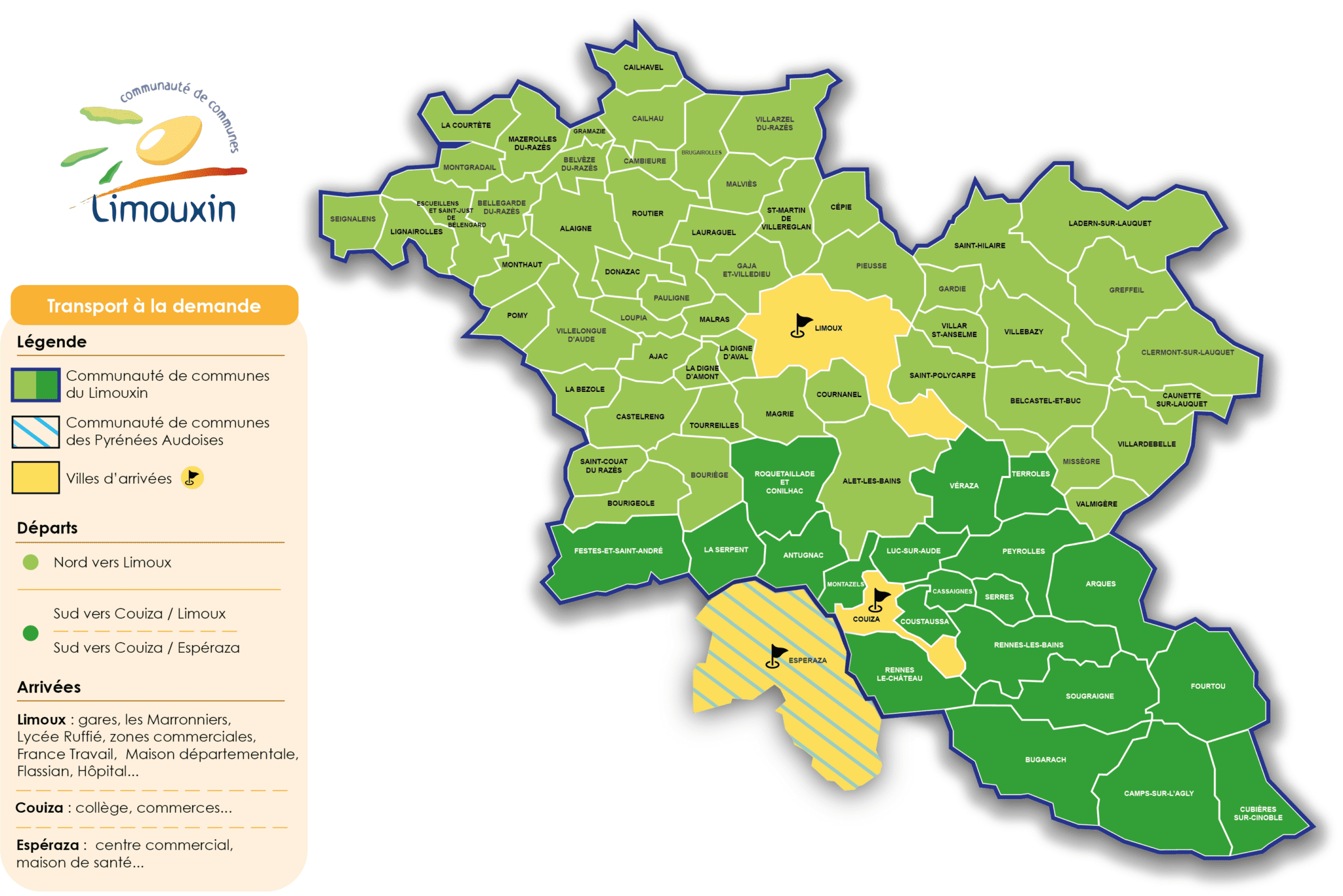 Transport à la demande CIRCULAD' - Communauté de communes du Limouxin